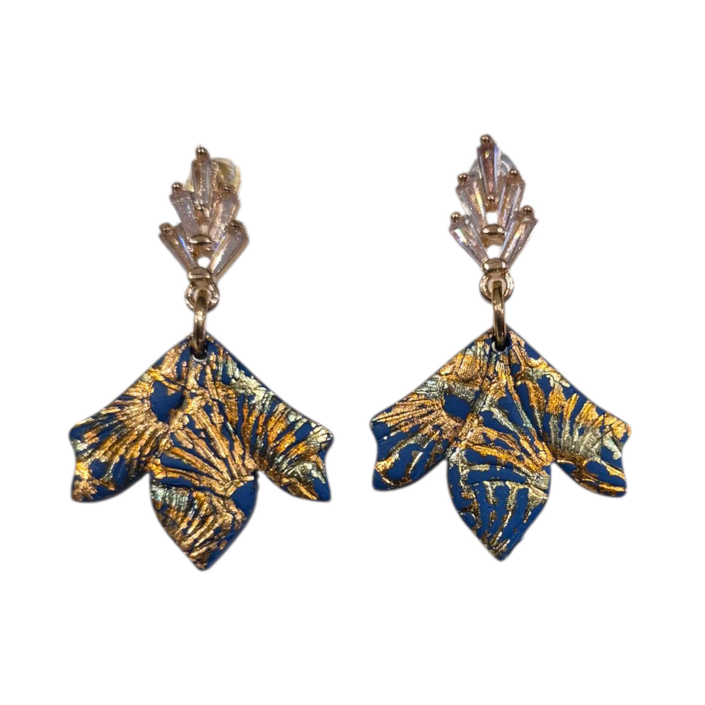 Navy & Gold Deco Drops