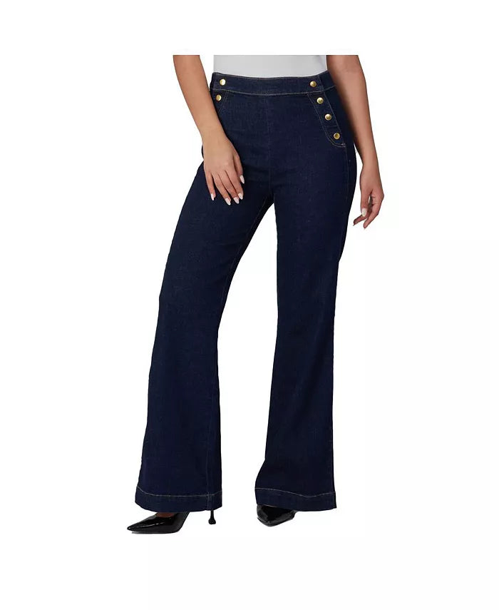 Lola Stevie DRB2 Ultra High-rise Flare Jeans- White