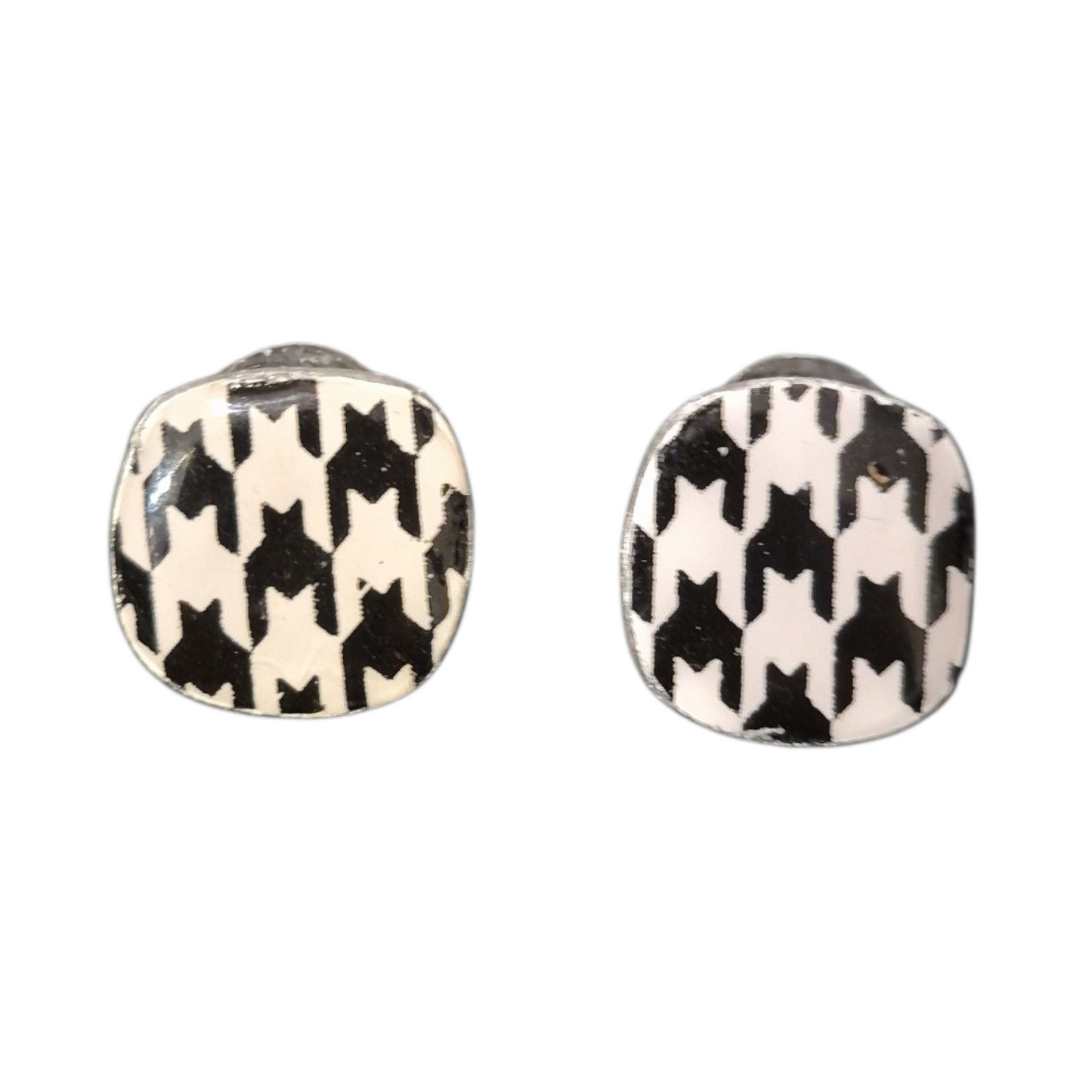 Houndstooth Studs