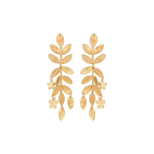 Fairy Garden Leaf Earrings