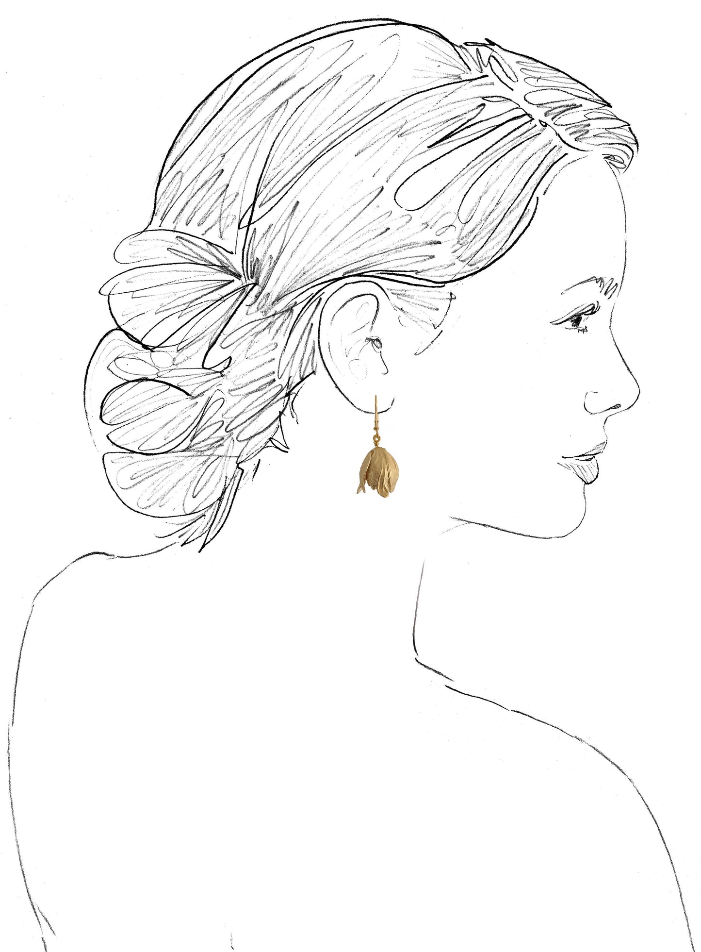 Tulip Flower Earrings