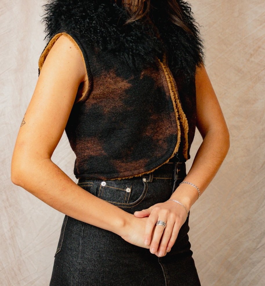 Bolero Vest in Onyx