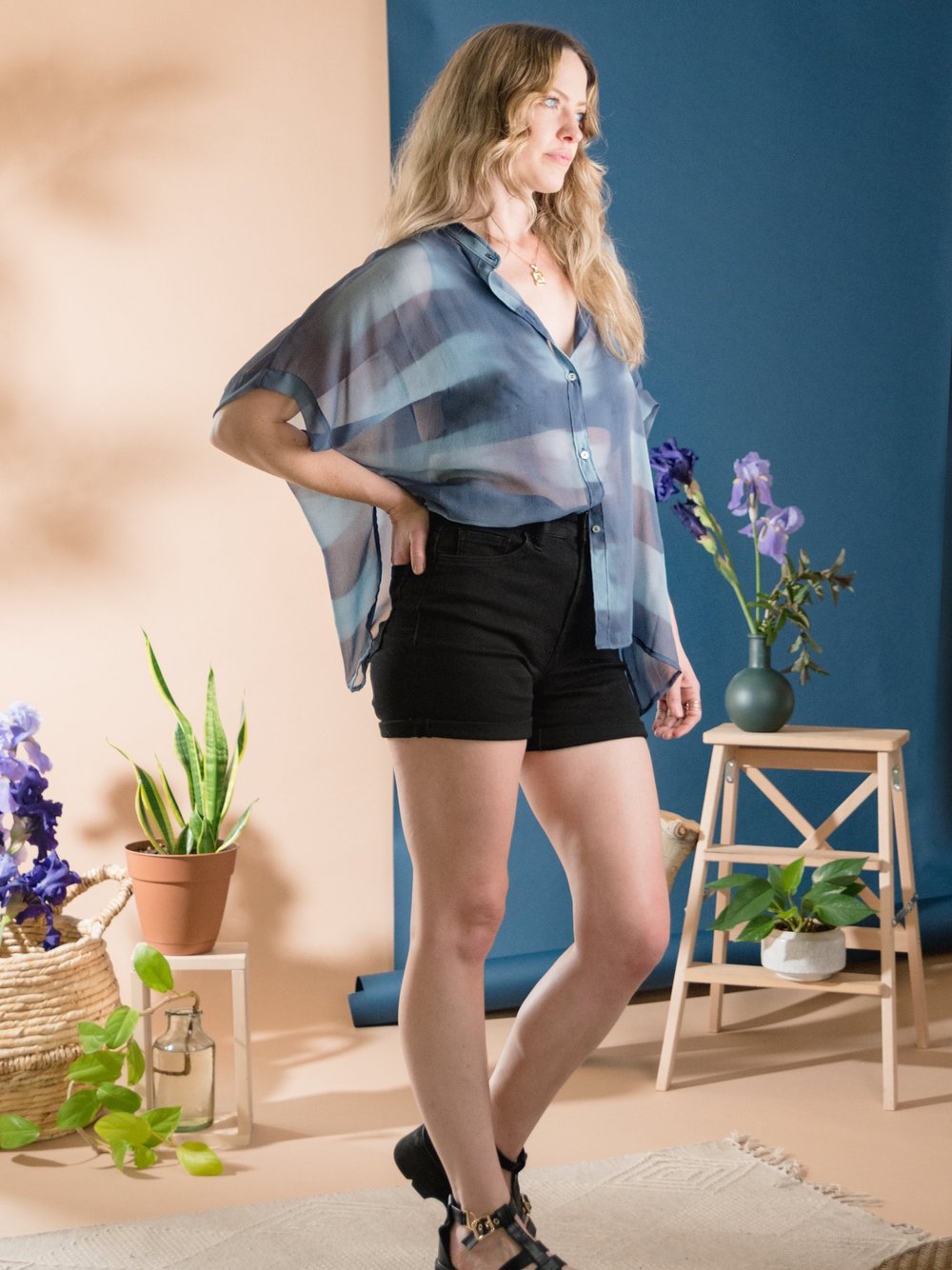 Maeve Top in Hyacinth O/S