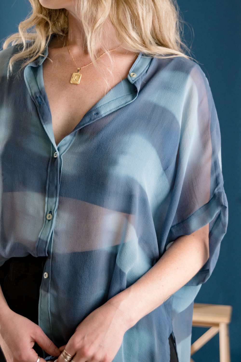 Maeve Top in Hyacinth O/S