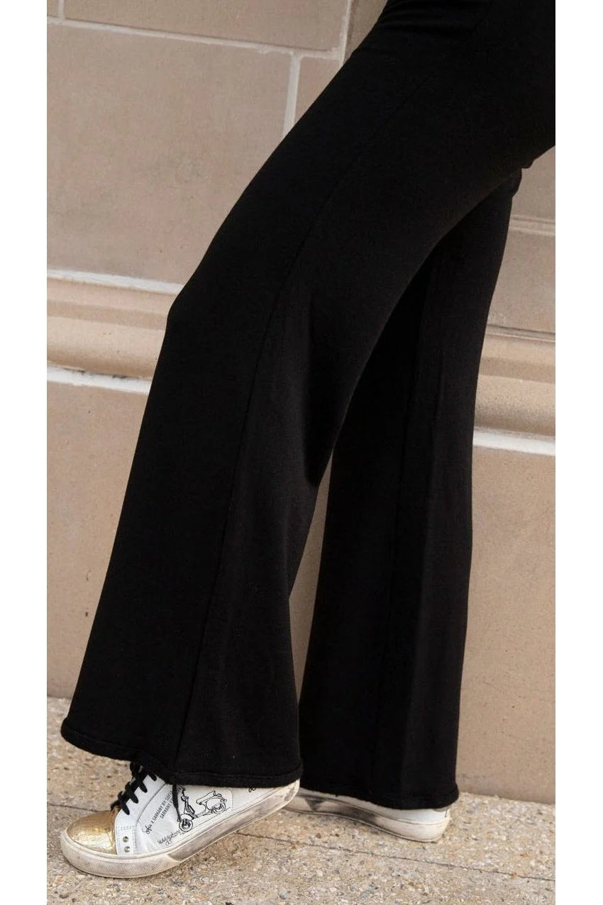 Black Lux Baby Bell Pant