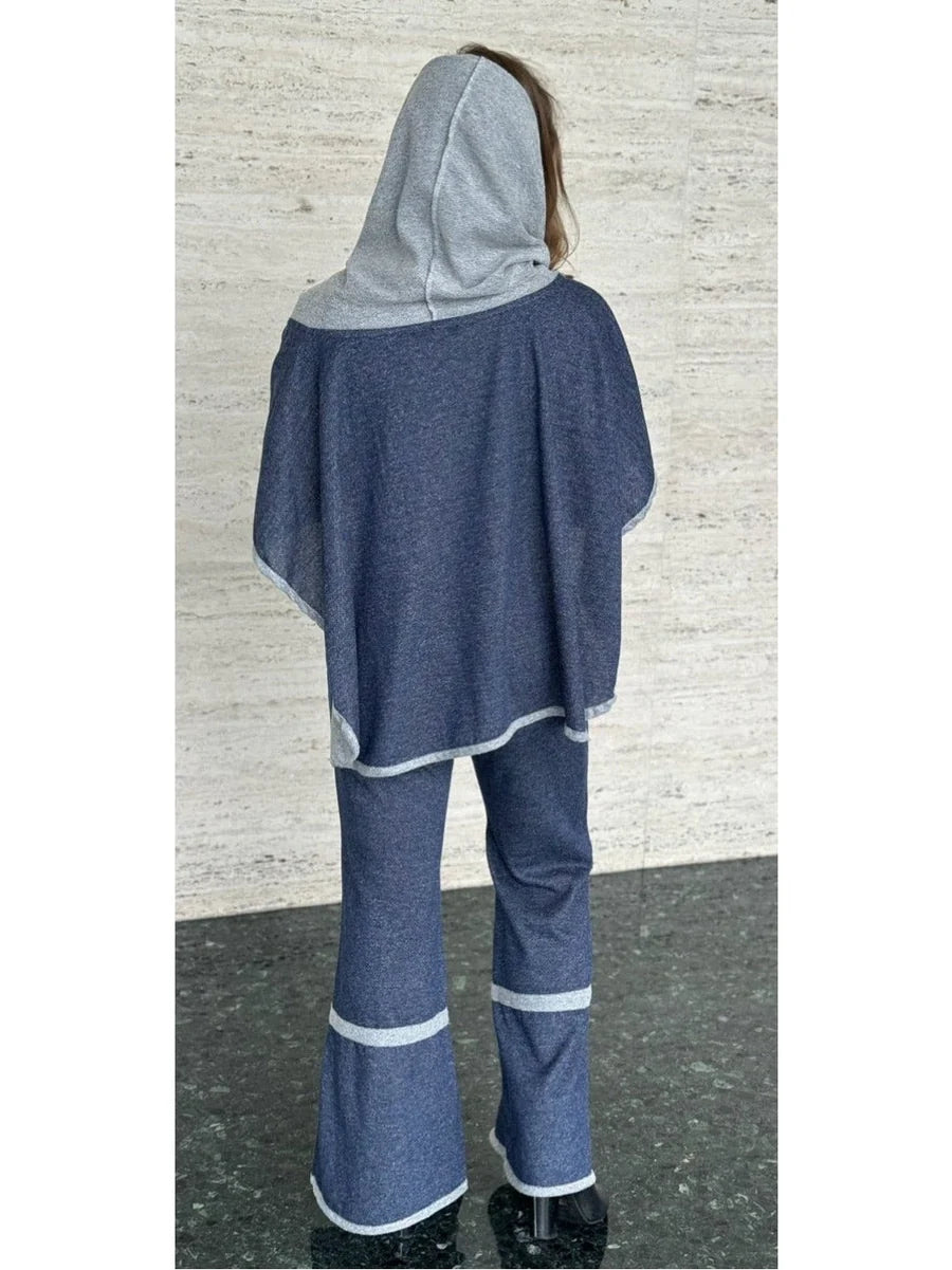 Blue Jean Terry Hoodie Ponch
