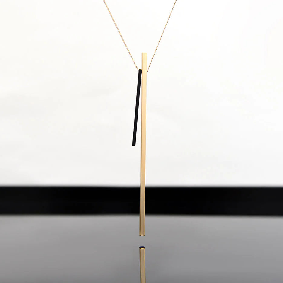 Forte Necklace Black and Gold