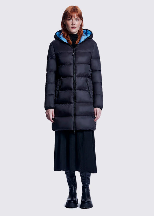 OOKPIK JENNY BLACK LONG PUFFER COAT