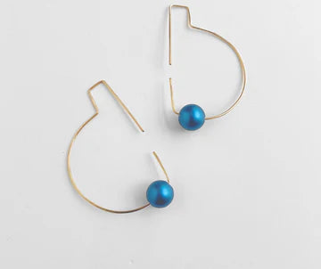 Selene Hoops - Vibrant Turquoise