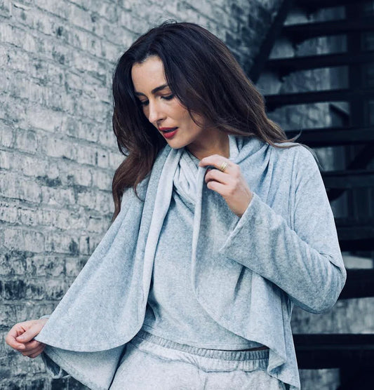 Velour Hip Cardigan