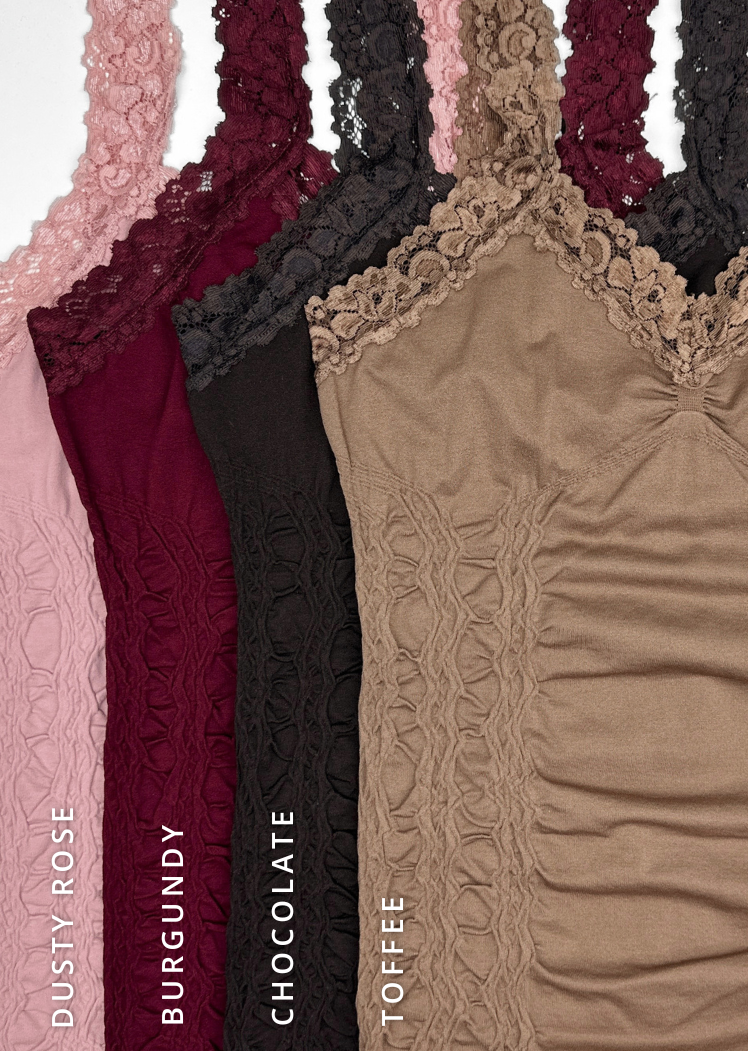 Lace Corset Cami - CURATED PACKS 16/PK