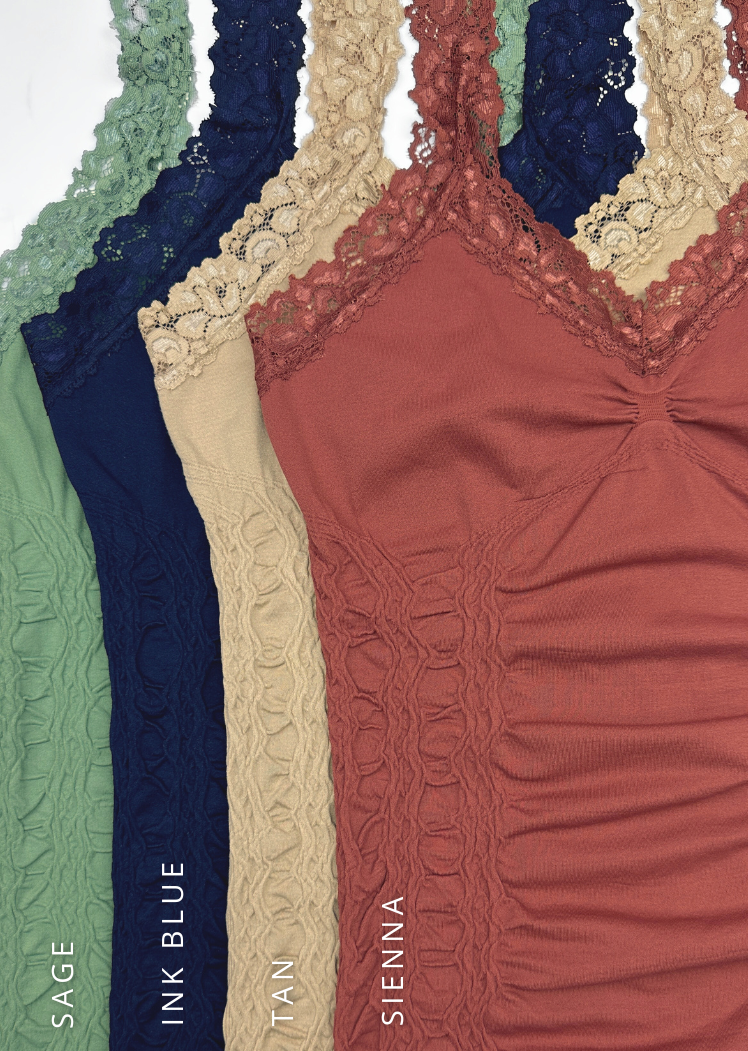 Lace Corset Cami - CURATED PACKS 16/PK