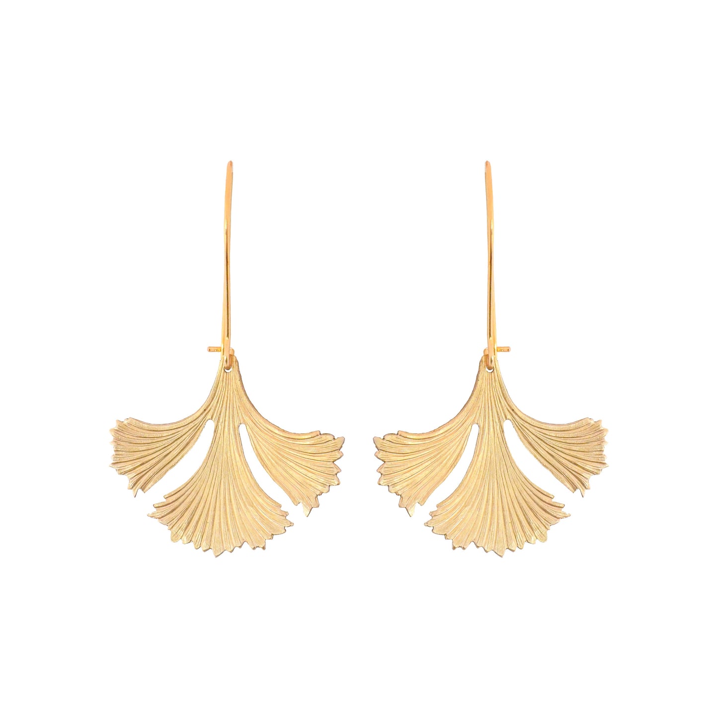 S. Kalina Hand-Hammered Brass Earrings