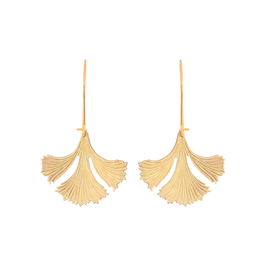 S. Kalina Hand-Hammered Brass Earrings