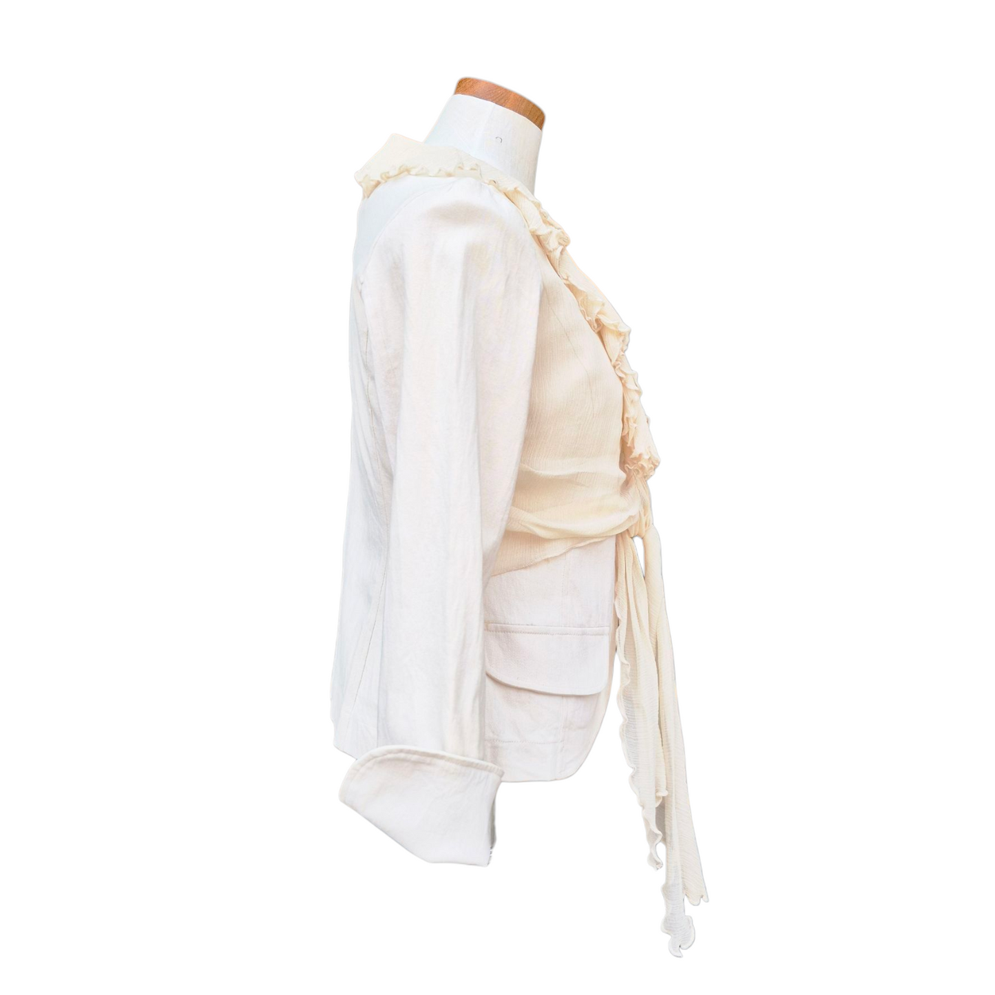 Ecru Veste Moussleine