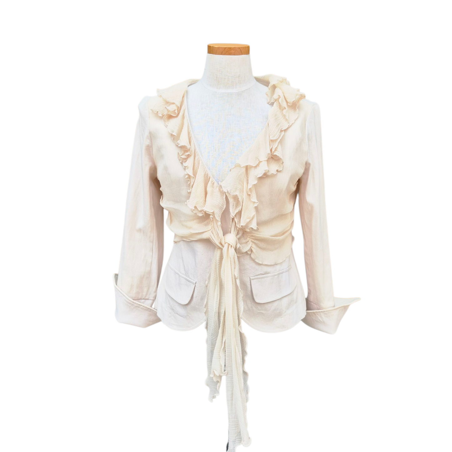 Ecru Veste Moussleine