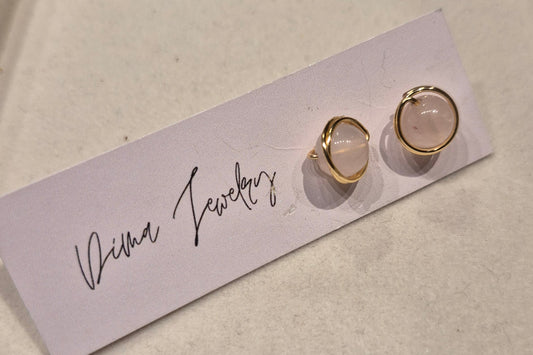 Iridescent Quartz Studs