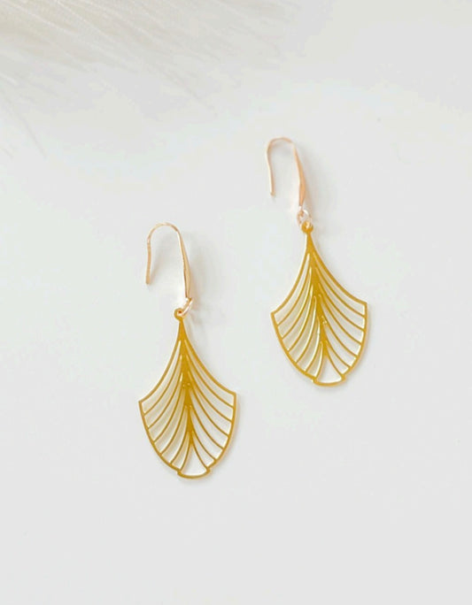Art Deco Laser Cut Earrings