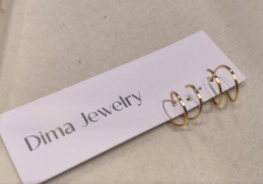 Double Piercing Illusion Earrings